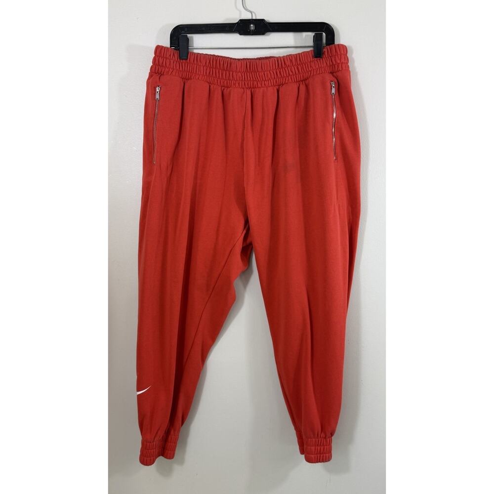 Nike Air Jogger Sweatpants Women Size 1X Orange Athleisure Streetwear